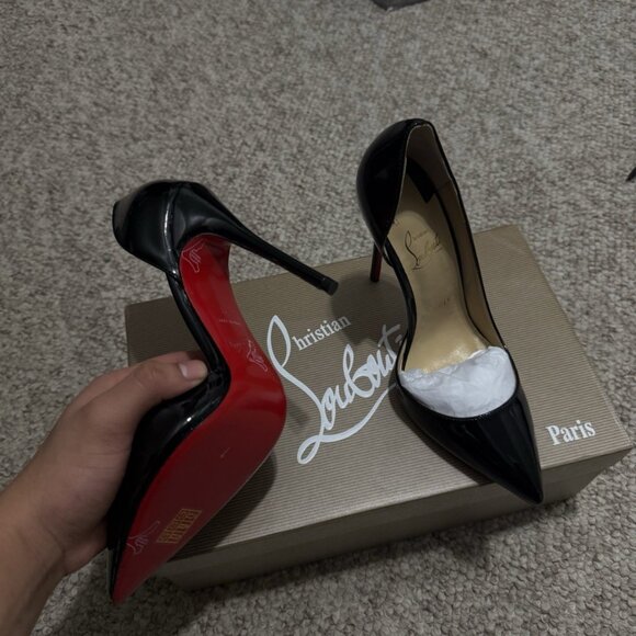 Christian Louboutin so Kate 120 Black Patent Pumps - Picture 5 of 5